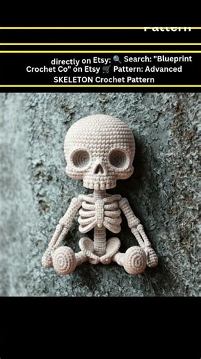 DIY GOTHIC SKELETON DOLL PREVIEW | BLUEPRINT CROCHET CO PREMIUM DESIGN