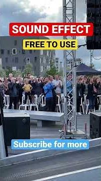 Crowd Cheering Sound Effect FREE #shorts