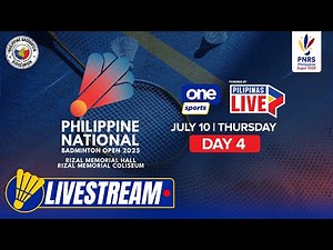 LIVE: PHILIPPINE BADMINTON OPEN 2025 DAY 4 | July 10, 2025