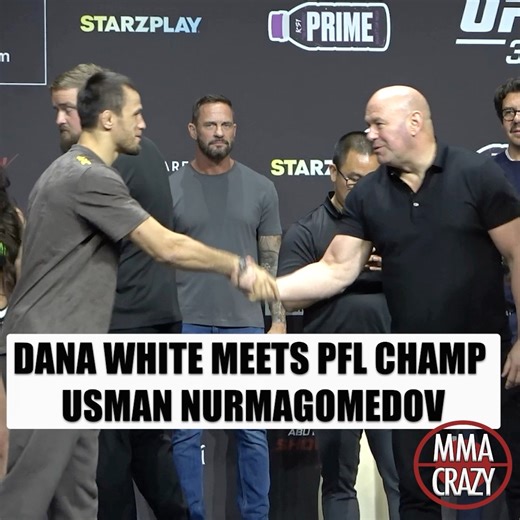 2.6K views · 35 reactions | Dana White meets PFL champion Usman Nurmagomedov #ufc #pfl #danawhite #usmannurmagomedov | MMA Crazy | Facebook