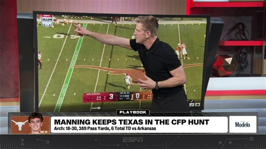 289 reactions · 35 comments | Arch Manning put on an INCREDIBLE performance to keep Texas in the CFP hunt  | College Football on ESPN | Facebook