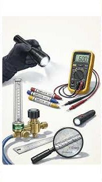 Visual inspection is the first line of weld quality control. Simple tools, powerful results