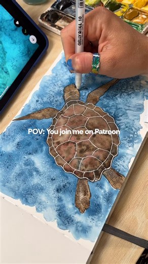 4 comments | These are just the last projects from my exclusive tutorial on Patreon! Using watercolor techniques that are not that predictable is so much fun! Come join me and discover your new favorite hobby! Comment “PATREON” and I can send you the link! #watercolor #watercolorsketching #inkandwatercolor #sketching #watercolorillustration #creative #drawing | TulipArt Designs | Facebook