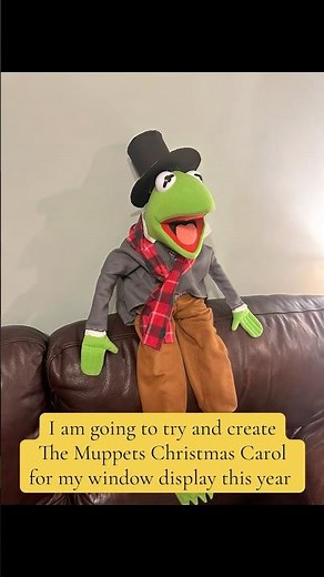 How I made ( how to make ) The Muppet Christmas Carol Kermit the frog into Bob Cratchit - Jim Henson