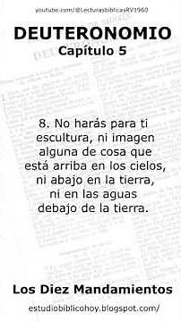 Deut 5:6-11. Los Diez Mandamientos. RV1960 Audio Biblia. #Short