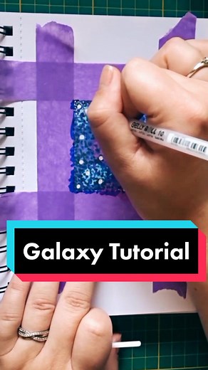 Easy Step-by-Step Galaxy Drawing Tutorial with Markers