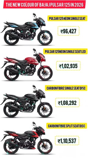 All New 2026 Bajaj Pulsar 125 🔥 New Colours & All Variants Explained | Price #125ccBike#AutoUpdate