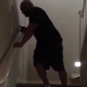 74K views · 285 shares | Scott Turner 2 days after the Menace Style quad workout trying to make it downstairs part 1 | Dennis James | Facebook