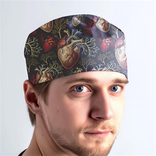 Unisex Toggle Scrub Cap: Cardio Surgical Hat - Etsy