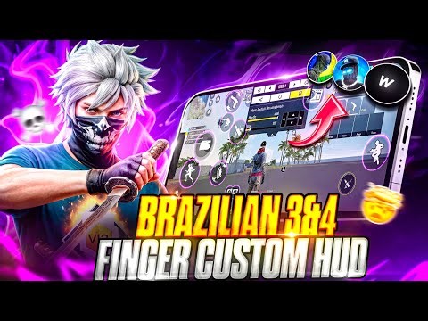 BRAZILLIAN 🇧🇷 3 & 4 FINGER CUSTOM HUD 💀CODE 🤯 | WORLD'S 🌎 BEST 3 AND 4 FINGER FREESTYLE 😳 CUSTOM HUD