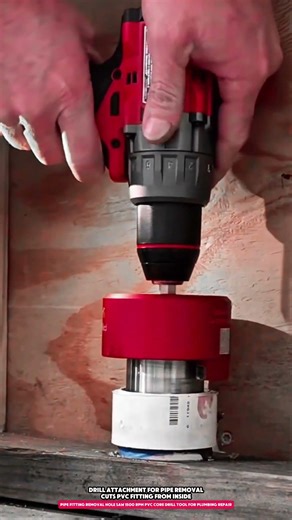 Pipe Fitting Removal Hole Saw 1500 RPM PVC Core Drill Tool for Plumbing Repair