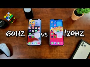 iPhone 13 Pro Motion 120hz Display Vs iPhone 12 60hz Display... What's the Difference???