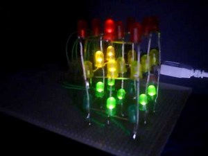 vvvv -> arduino using serial. LED cube control