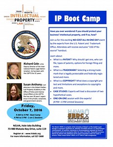 West Hawai‘i SBDC to Hold IP Boot Camp | Big Island Now