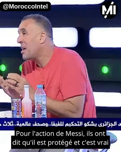 🇩🇿🇦🇷| Après la raclée 3-0 face à l'Argentine🇦🇷, la TV algérienne🇩🇿 accuse Messi de bénéficier d'un arbitrage favorable parce qu'il serait « protégé par le lobby juif ».Le président de la FIFA, Gianni Infantino, est aussi accusé de saboter l'Algérie 🇩🇿 pour la punir de son soutien au Polisario et à la Palestine 🇵🇸.