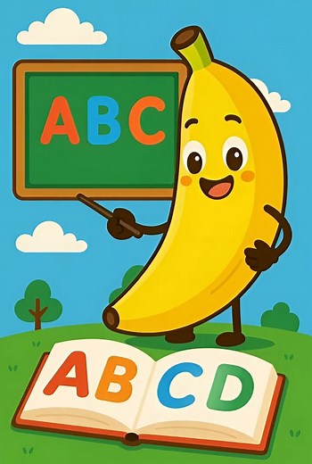 Banana Teaches ABCs! 🍌✨