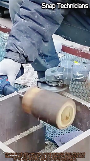 전동드릴과 각재틀을 이용한 전통 스피닝 톱 제작 과정 가이드 #worker #process #tutorial #wood #manufacturing