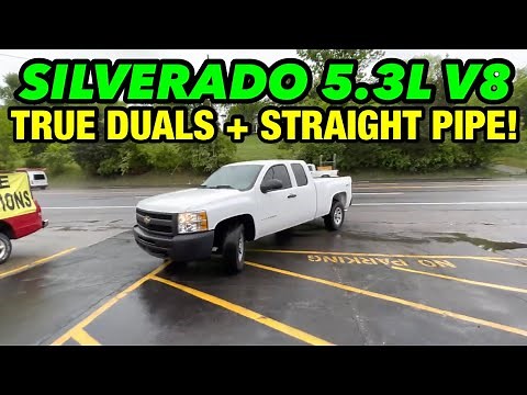 2011 Chevy Silverado 5.3L V8 TRUE DUAL EXHAUST w/ STRAIGHT PIPES!