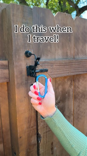 🏡 Quick way to secure gate latch! #gate #hometips #security #fblifestyle | Jeff & Lauren