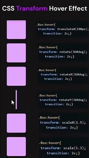 2025 Transform Hover Using Css