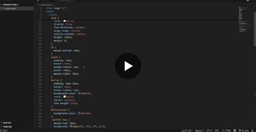 TASK 5:I built a Weather Web Application using HTML, CSS, and JavaScript as part of my internship at Prodigy Infotech. What I did Implemented a web page that fetches live weather data from a… | SAI CHARAN