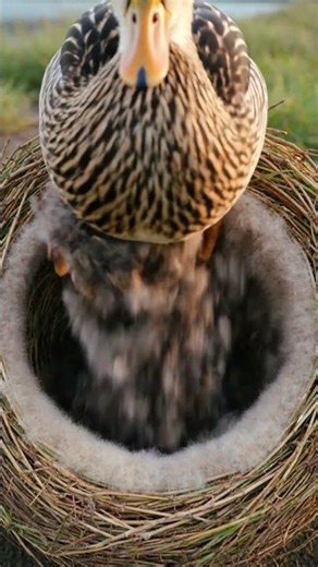 This Duck Builds Its Own Nest 😳