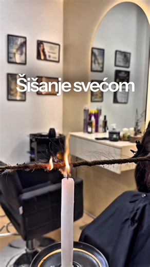Tamara Radanovic | Edukator | Blond Specialist on Instagram: "Šišanje svećom nije magija To je precizna i bezbedna tehnika, kada se radi pravilno. Plamen uklanja samo oštećene, rascvetale delove dlake, dok zdrava kosa ostaje netaknuta. Upravo zato ovu tehniku prenosim kroz offline edukacije, u malim grupama (1 : 3), sa fokusom na praksu, kontrolu i razumevanje tehnike. Ako si frizer i želiš da ovu tehniku radiš sigurno i profesionalno u svom salonu — 📩 piši mi u DM za detalje"