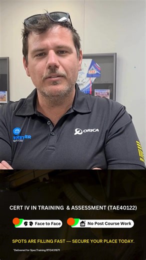 Sick of training that drags on for months after the classroom? Most Cert IV TAE40122 students get stuck in post-course assessments… BUT NOT WITH US! With our hands-on, face-to-face TAE40122 program, you’ll: ✅ Get fully qualified during the session — no homework ✅ Train with leading onsite trainers trusted by major companies ✅ Learn practical, real-world skills you can use immediately We’re in town delivering VIP corporate training — and opening a limited number of public seats. 👉 Secure your sp