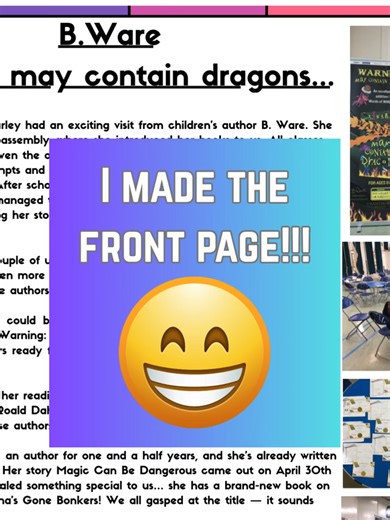 Ulverley School’s Playground Press Features My Visit