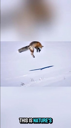 Smart Red Fox Catches a Mouse in Snow 🦊❄️ #Wildlife #WildAnimals