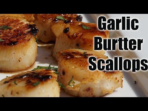 EASY LEMON GARLIC BUTTER SCALLOPS| EASY SCALLOPS RECIPE