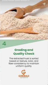 From Tiny Seed to Powerful Husk The Psyllium Transformation #GirirajEnterprise #PsylliumHusk