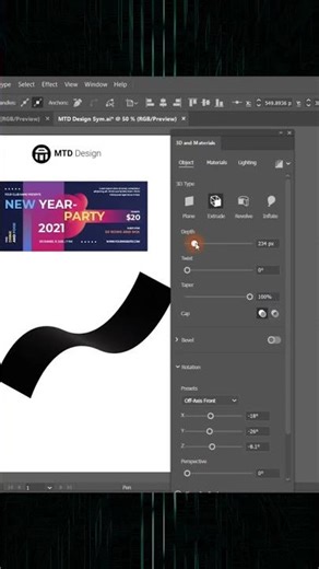 How to mockup flyer/ticket using illustrator #illustratortips #illustratortutorial #3dmockup