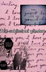 Test yandere subliminal - Update (27-28/05/21)