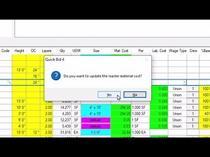 Quick Bid - Adjusting Material & Labor in a Condition