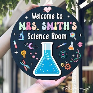 3D Science Teacher Door Sign, Science Room Door Sign, Science Teacher Gift, Science Classroom Decor, STEM Classroom Sign for Back to School - Etsy