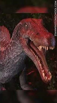 Testing Spinosaurus animatronics on the set of Jurassic Park III