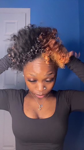 Natural Hair Two Puff Hairstyle Tutorial | Side Part Slick Back Puffs
