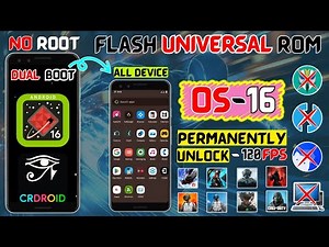 Install Android 16 Custom Rom in Any Device Non Root No PC | Permanently Unlock 120 FPS PUBG & BGMI