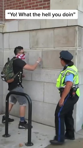 Hilarious Fake Spray Paint Prank on Cops!