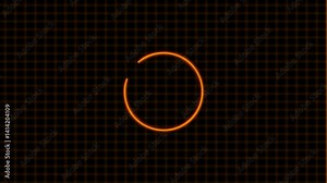 Anemation of circle loading Wait load spinning circle preloaded website template interface buffering waiting fig upload download, uploading icon. Stock Video