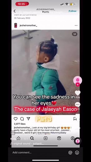 Episode 28. This video is very concerning and absolutely heartbreaking to watch. Showing 6 year old Jalaeyah very hesitant, full of fear and anxiety as her mother ask her questions in the video Lynija knew her daughter was afraid and tried her best to cooperate for her moms shallow video but lynaja tried to cover up the fact that she was scared by saying “why you acting weird” #lynijaeason #jalaeyaeason #truecrime #jazzyxcrime