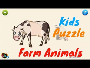 Kids Puzzle: Animal - Farm Animals Learn Shapes Sounds Names Animals - Educational Games Android