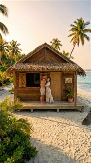 Couple Builds Dream Cabin on Tropical Island! 🏝️