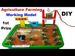 agriculture farming working model | inspire award science project - diy | howtofunda ‪@craftpiller‬