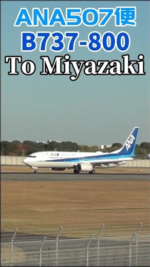 【Osaka Itami Airport】ANA B737-800 宮崎空港に向け離陸！！#b737 #ana #飛行機 #伊丹空港＃宮崎空港＃離陸#shorts