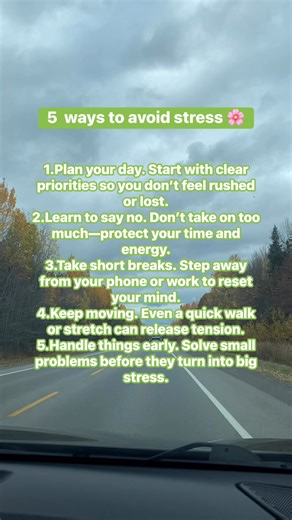 5 ways to avoid stress 🎀 | Daily Dose