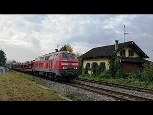 Umleitung der Umleitung: BTE-Autoreisezug Hamburg - Lörrach auf Hochrheinbahn, 30. Sept. 2017