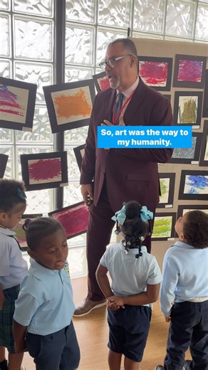 Thank you, Councilmember @otforus, for speaking to some of the pre-K students who are part of NOMA’s Mini Masters program, which combines in-school instruction and museum visits to bolster learning through the arts. 🎨🏛️✍️ | New Orleans Museum of Art