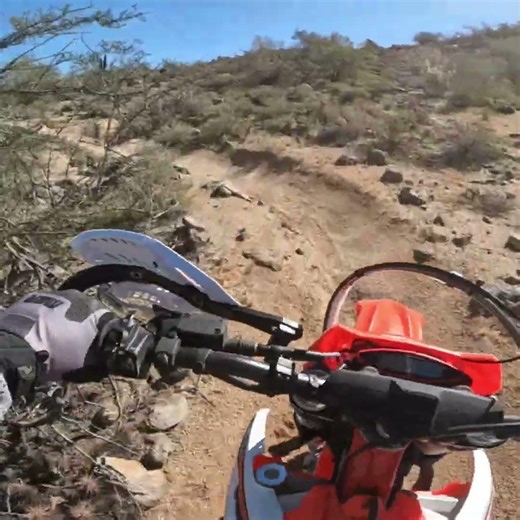 Scott tried to kill me! full video soon! #dirtbike #singletrack #beta #husqvarna